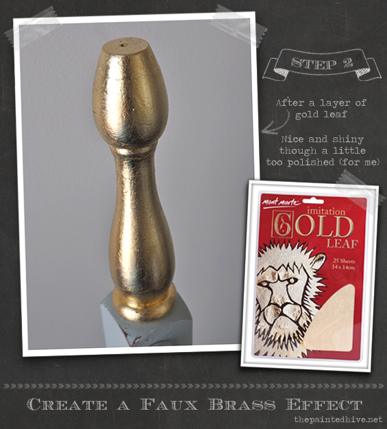 Faux Antique Brass Effect Tutorial