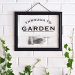 DIY Vintage Glass Sign