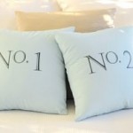 DIY Number Transfer Cushions