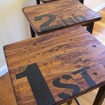 Vintage Stencilled Stools