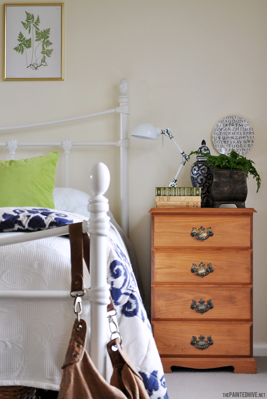 Bedroom Makeover  Bedside Vignette | The Painted Hive