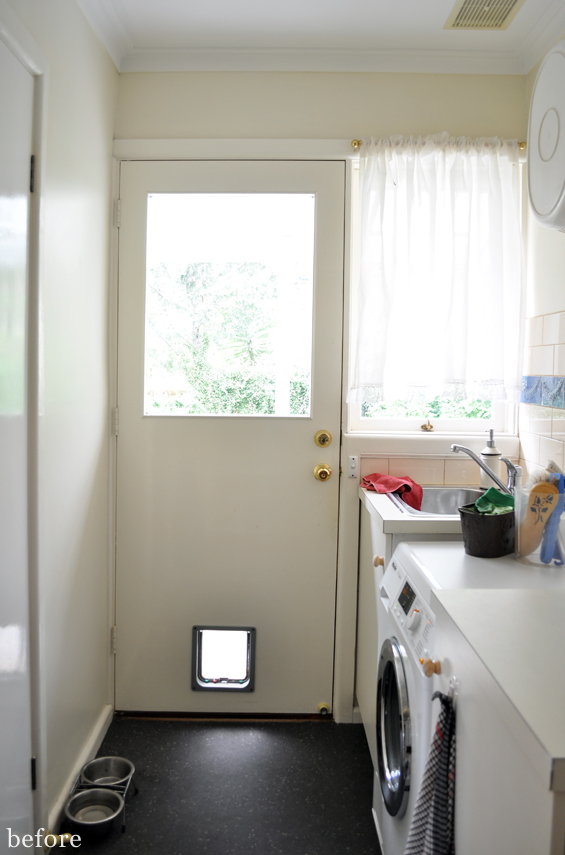 Laundry Powder Room Before