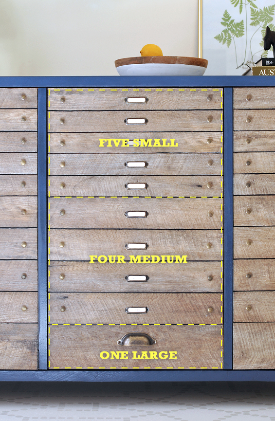 DIY Faux Flat File Cabinet