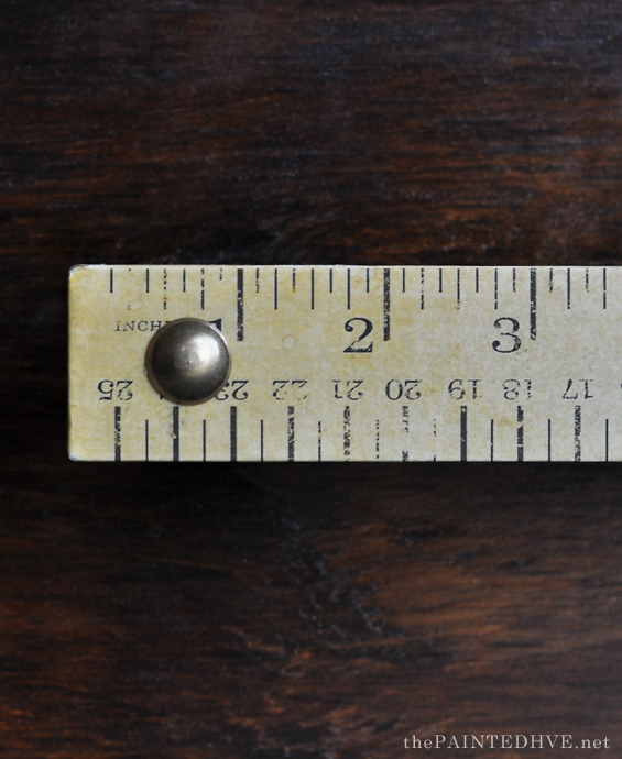 DIY Ruler Drawer Pulls