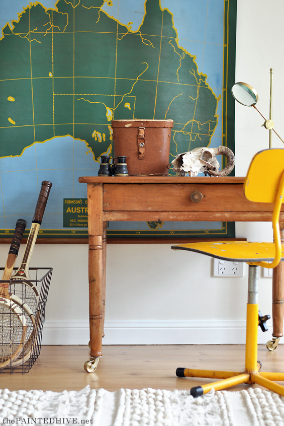 Child's Vintage Desk and Chair